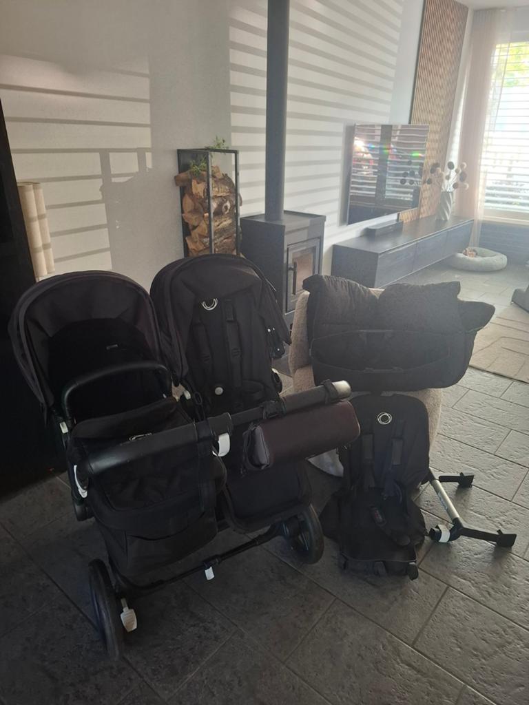 Zeer complete Bugaboo Donkey 3  duo set met veel accessoires, Ophalen, Gebruikt, Bugaboo