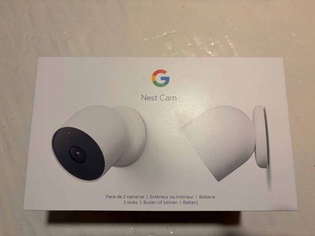 Google Nest Cam set van 2 NIEUW ( Gesealde verpakking ), Ophalen of Verzenden, Nieuw, Buitencamera