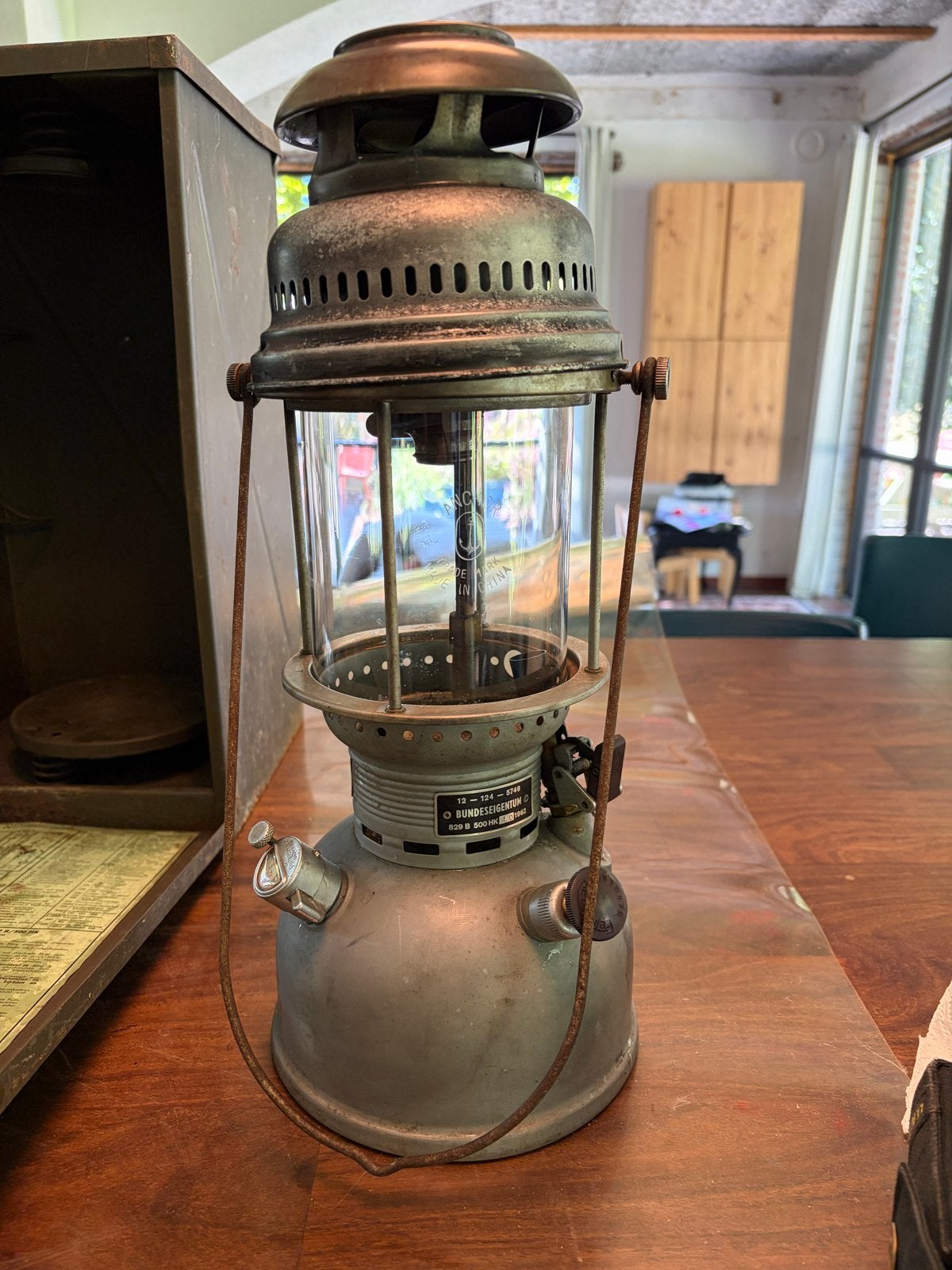 Vintage Petromax BundesEigentum Petroleumlamp 1960, Ophalen of Verzenden