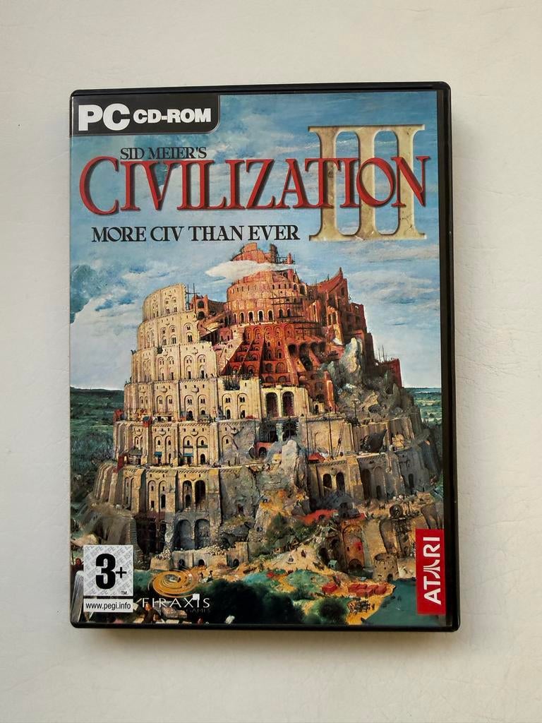 Retro game: Sid Meier's Civilization III PC CD-ROM, Gebruikt, 1 speler, Ophalen of Verzenden, Vanaf 3 jaar