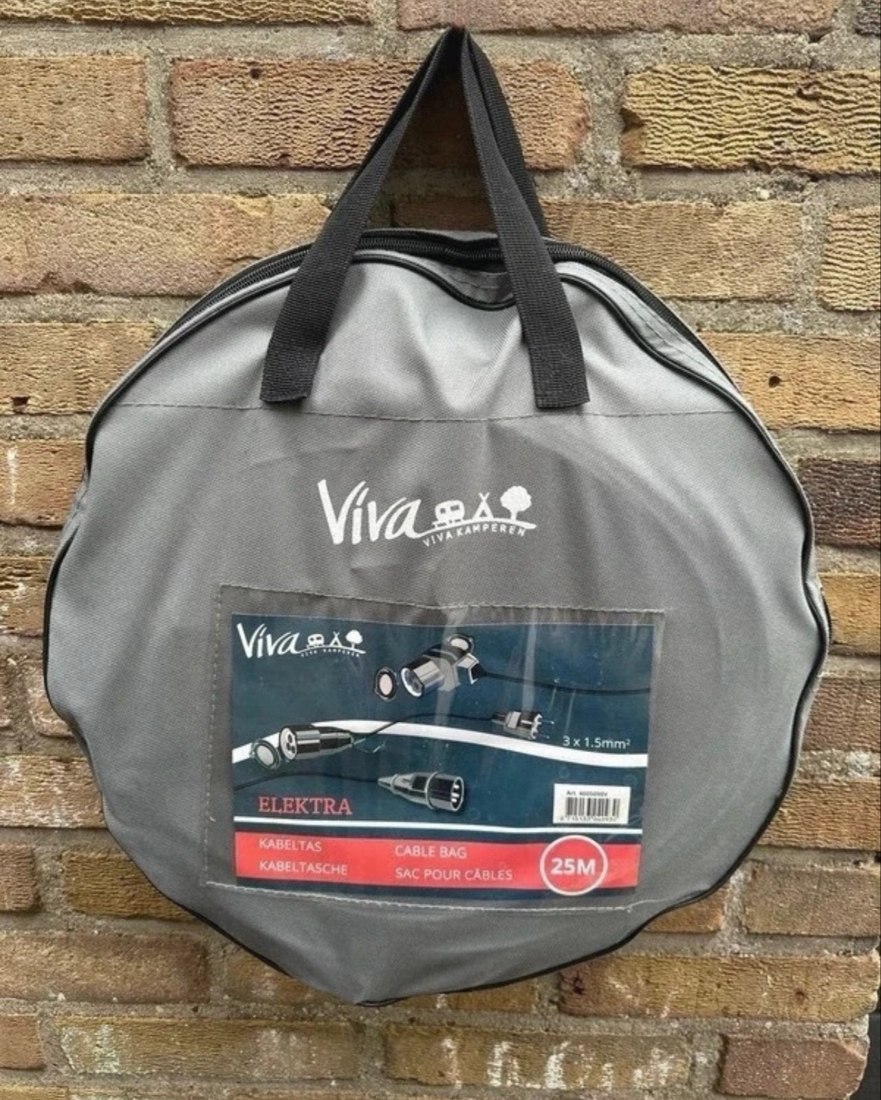 Viva Kamperen Elektra Kabeltas 25M - Nieuw, Caravans en Kamperen, Ophalen, Nieuw