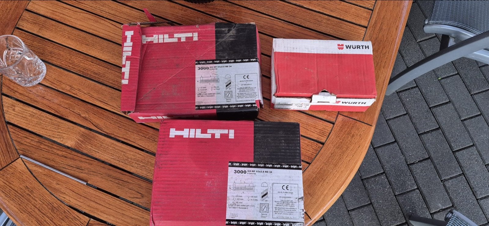 Hilti Nagels GX-WF 63x2.8 RD 34 - 10000 stuks, Ophalen of Verzenden, Nieuw, Overige typen, Hilti