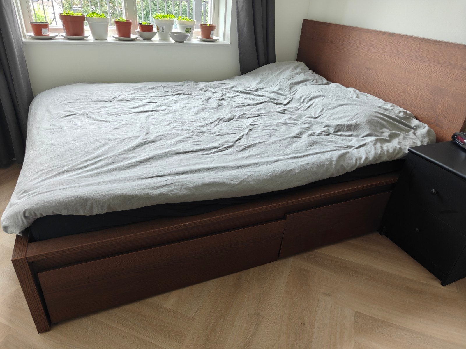 Bed 140 x 200 inclusief lattenbodem + 4 lades, Ophalen, Tweepersoons, 140 cm, Zo goed als nieuw