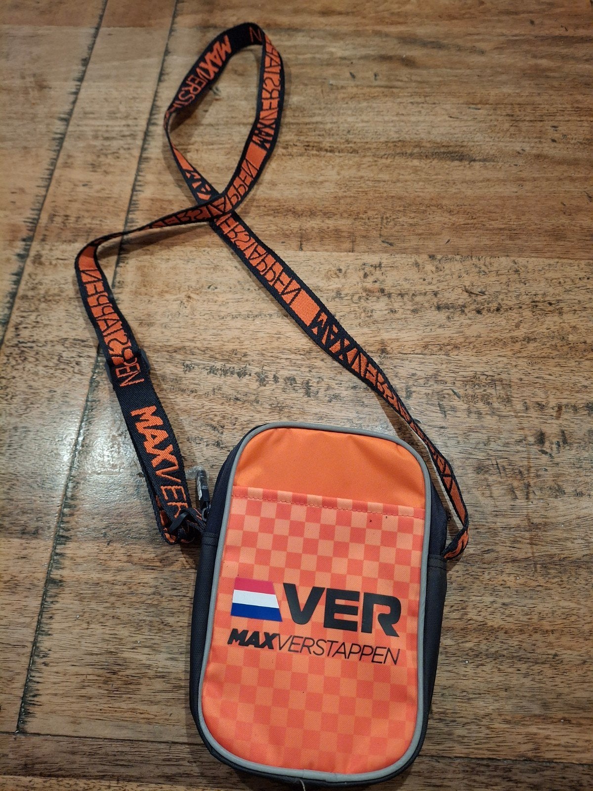 Max Verstappen schoudertasje - Oranje/Zwart, Ophalen of Verzenden, Gebruikt, Oranje, Overige merken