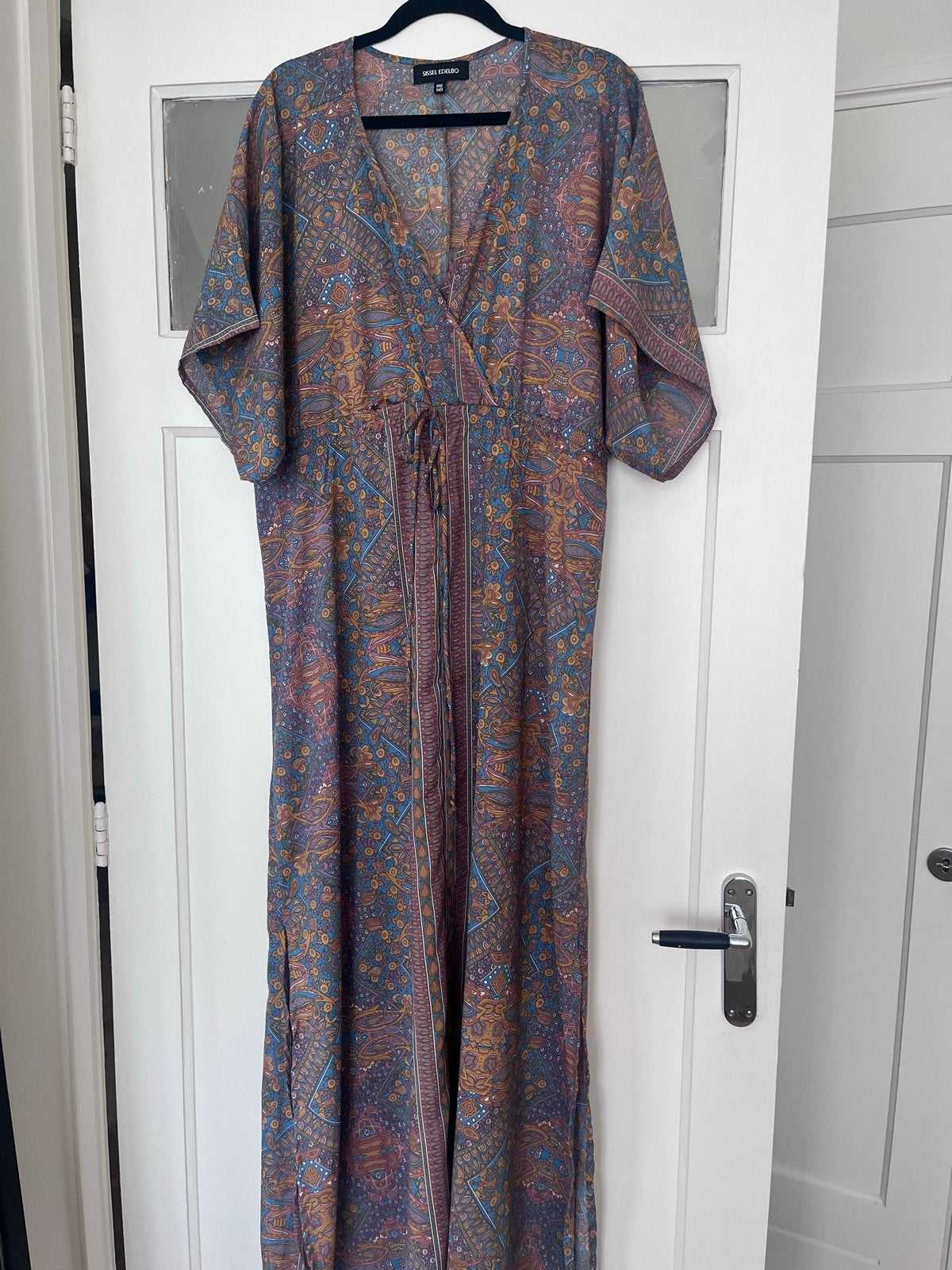 Sissel Edelbo Kimono Jurk met Paisley Print, Maat 38/40 (M), Meerkleurig, Ophalen of Verzenden, Zo goed als nieuw