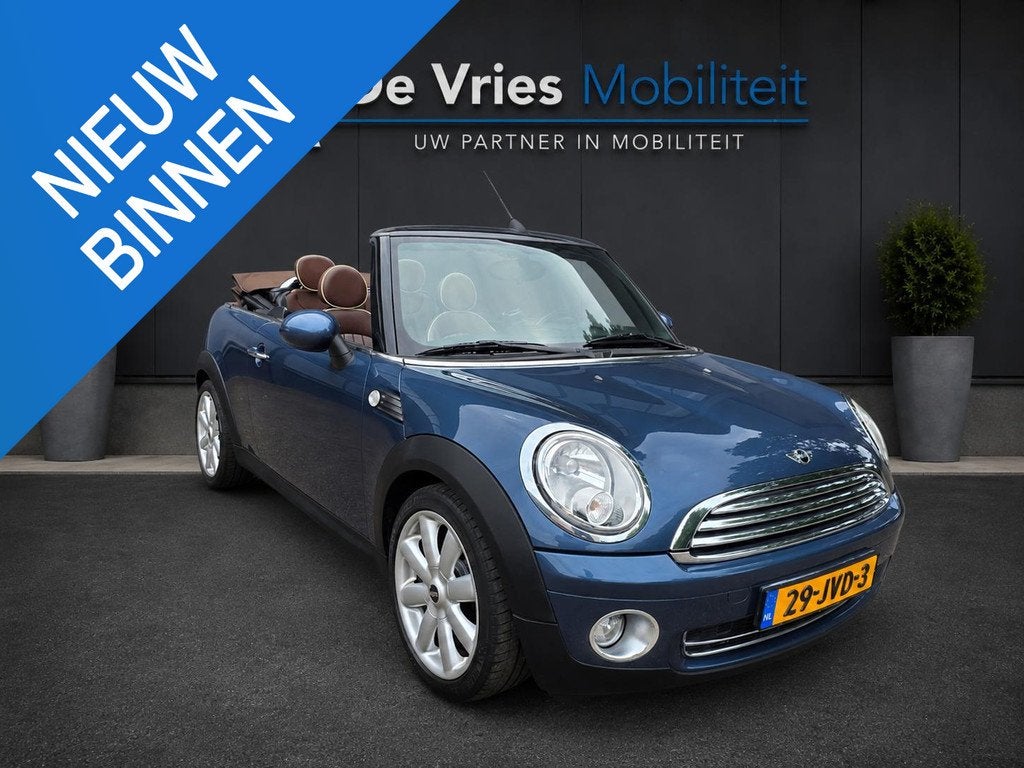 MINI Cabrio 1.6 Cooper Chili *LEDER-AIRCO-NAP*, Auto's, Mini, Bedrijf, Te koop, Cabrio, ABS, Airbags, Airconditioning, Alarm, Boordcomputer