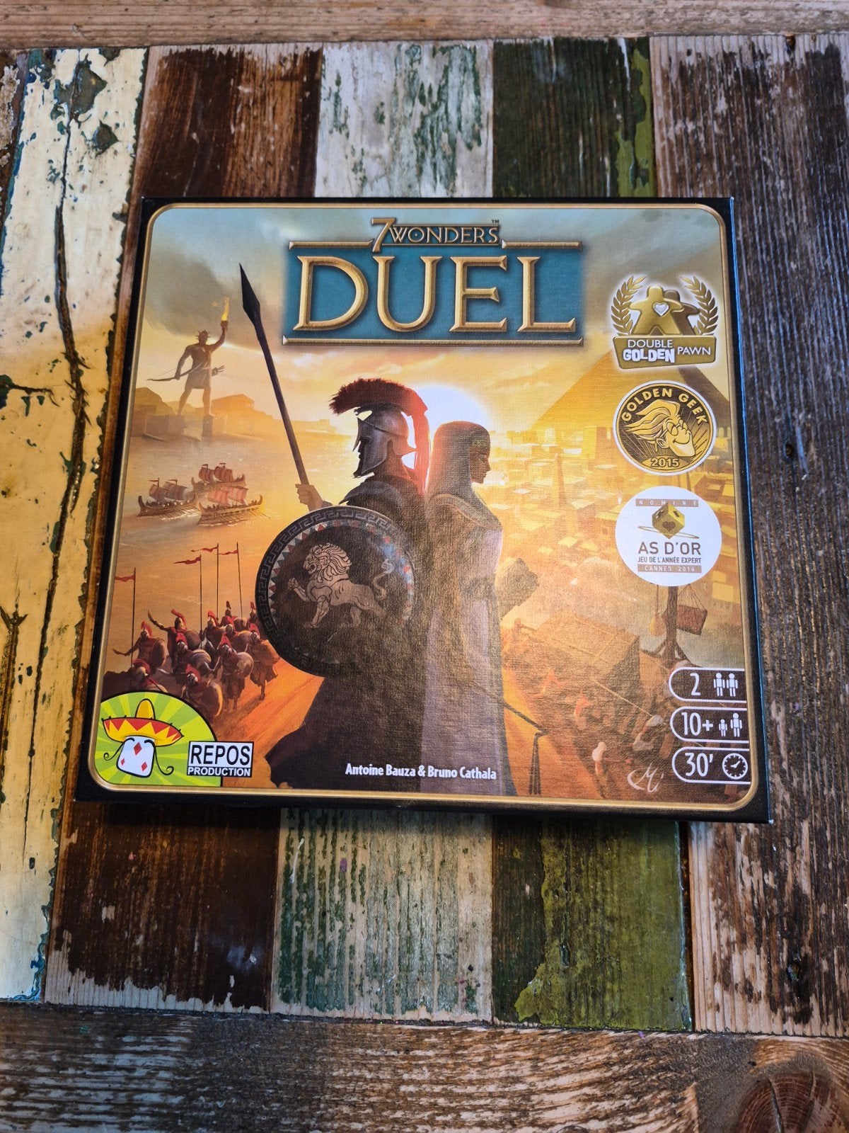Duel 7 wonders spel, Hobby en Vrije tijd, Ophalen of Verzenden, Gebruikt