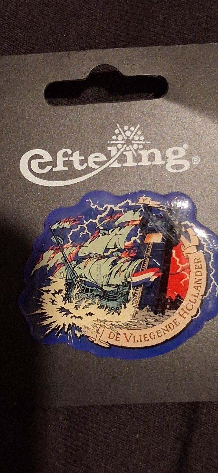 Efteling pin De Vliegende Hollander, Ophalen of Verzenden, Nieuw, Button of Speldje