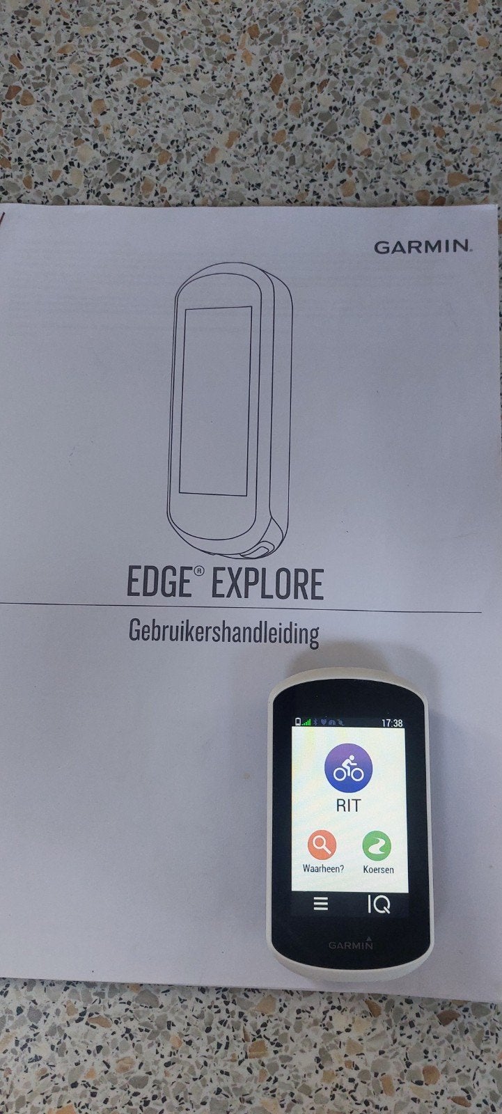 Garmin Edge Explore fietscomputer met extra's, Ophalen of Verzenden, Snelheidssensor, Zo goed als nieuw