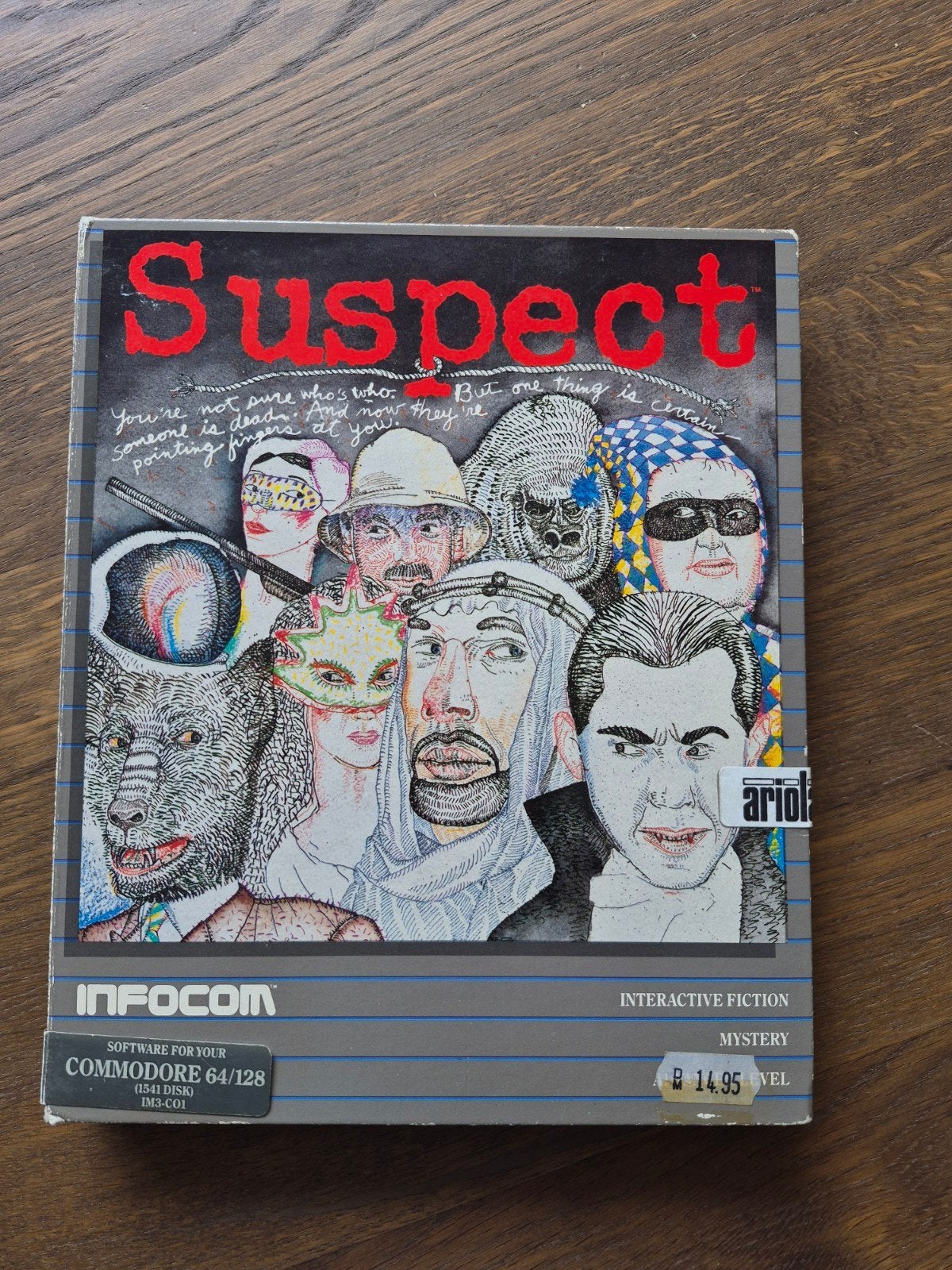 suspect van infocom voor commodore 64, 1 speler, Ophalen of Verzenden, Vanaf 3 jaar