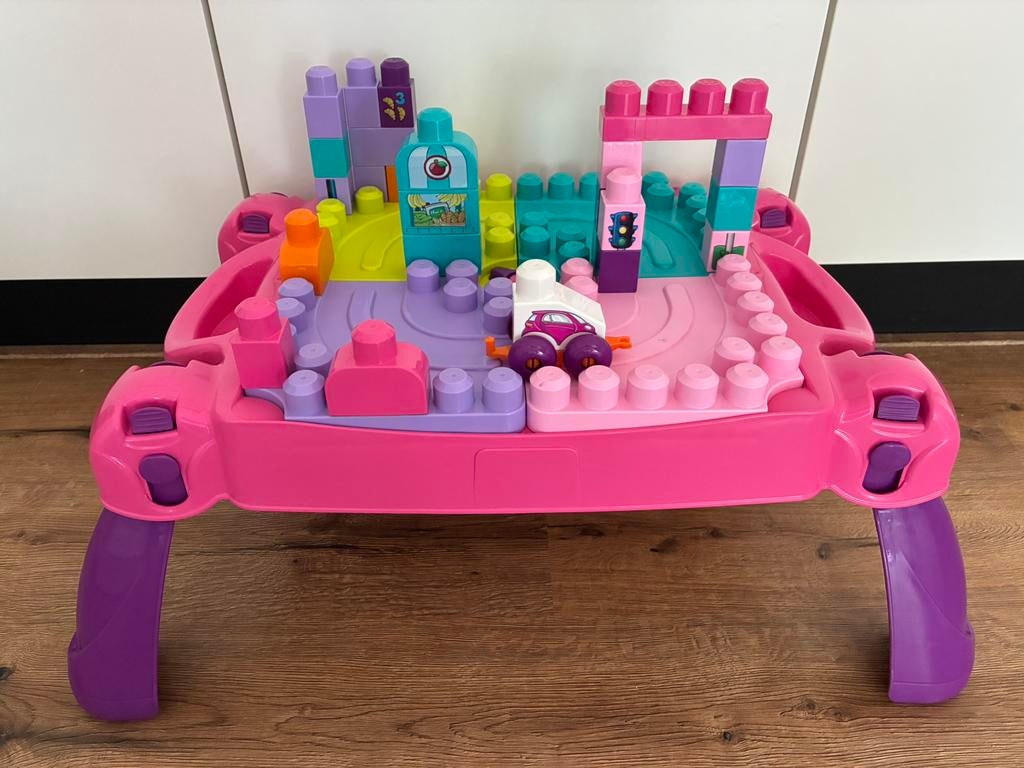 Megabloks speeltafel en blokken, Ophalen of Verzenden, Zo goed als nieuw, Megabloks