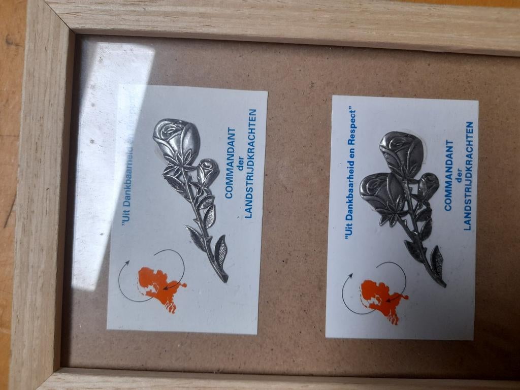 Thuisblijvers spelden, Ophalen of Verzenden, Landmacht, Nederland, Embleem of Badge