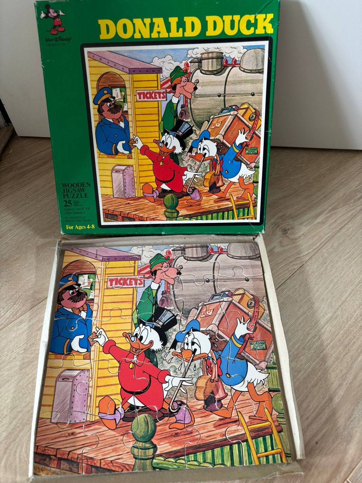 HOUTEN DONALD DUCK PUZZEL, 2 tot 4 jaar, Gebruikt, Ophalen of Verzenden, Van hout