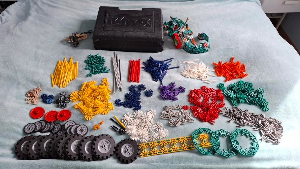 Knex collectie origineel met werkende motor, Kinderen en Baby's, Speelgoed | Bouwstenen, Ophalen of Verzenden, Gebruikt, K'nex