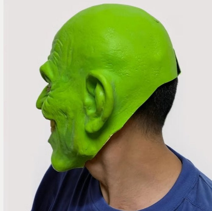 Jim Carrey The Mask full face latex masker, Ophalen of Verzenden, Nieuw, Halloween of Griezel