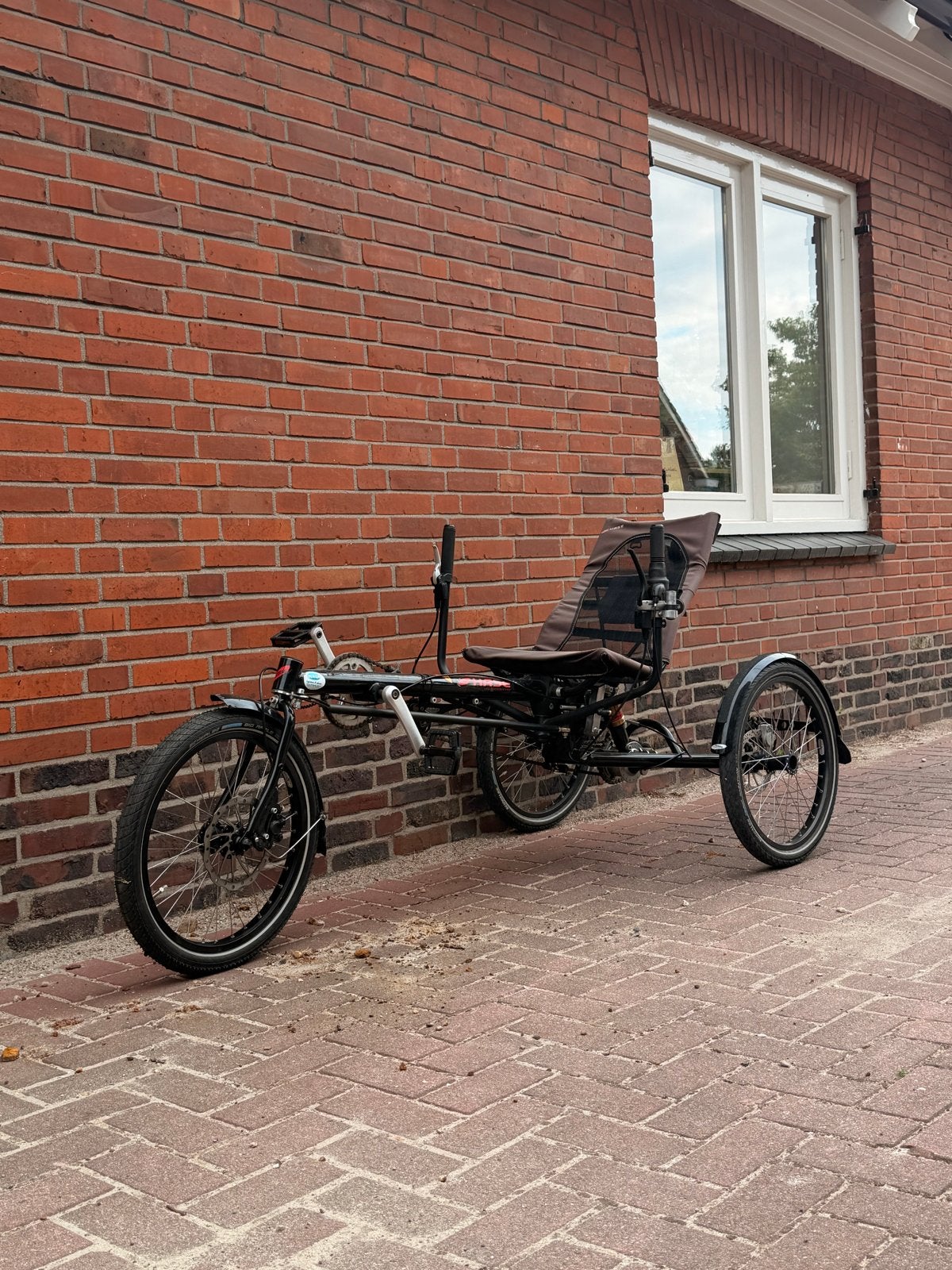Hase Ligfiets met 8 versnellingen, Fietsen en Brommers, Fietsen | Ligfietsen, Gebruikt, Overige merken, Bovenstuur, Schijfrem