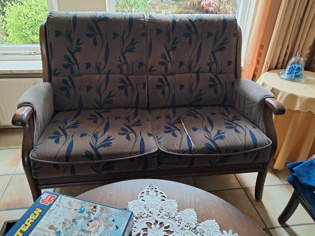 GRATIS: Compleet bankstel (2x tweezits + 1x stoel), Ophalen, Gebruikt, 150 tot 200 cm, Tweepersoons