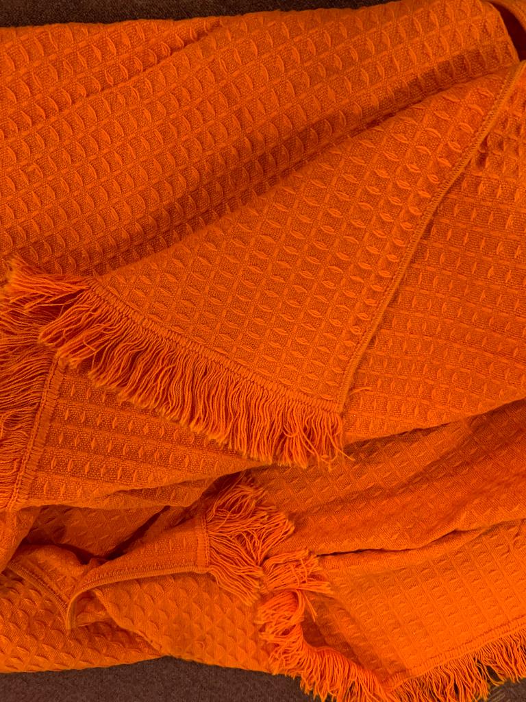 Oranje Vintage Bedsprei, Ophalen, Overige maten, Overige typen, Nieuw