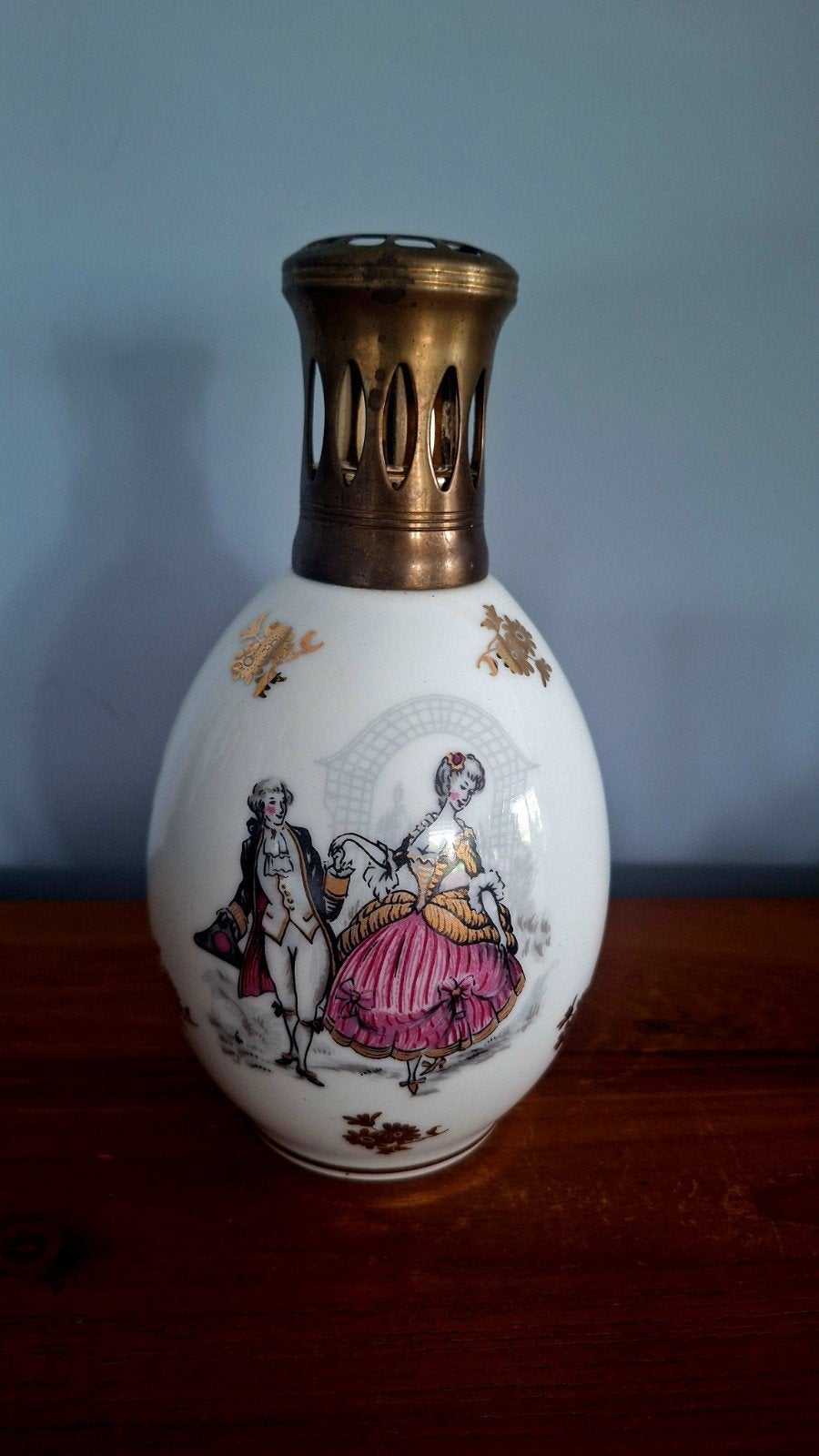 Antieke Lampe Berger Porselein Limoges, Ophalen of Verzenden