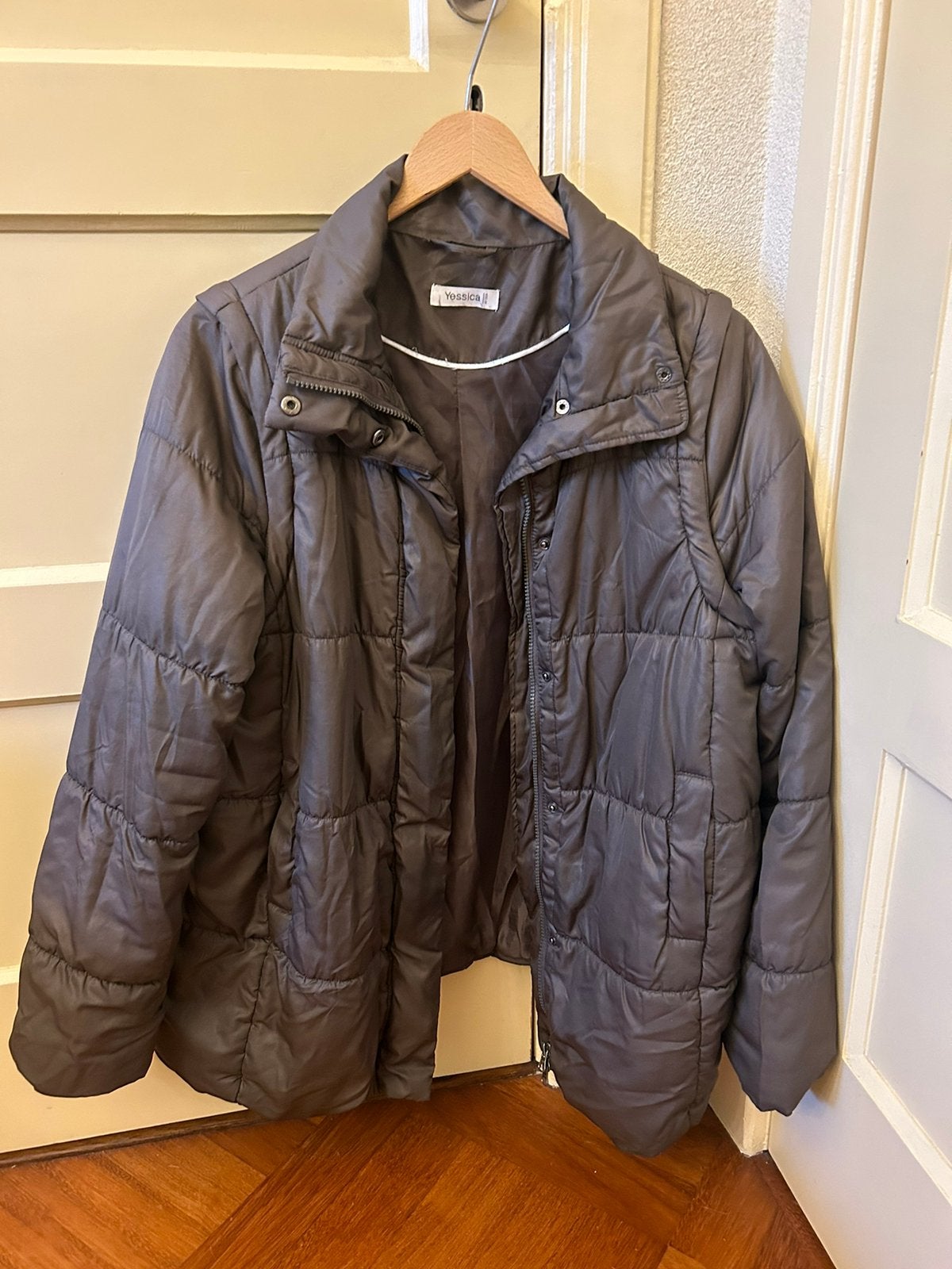Herfst/winter jas voor dames/damesjas/maat 38, Kleding | Dames, Bruin, Yessica, Zo goed als nieuw, Ophalen