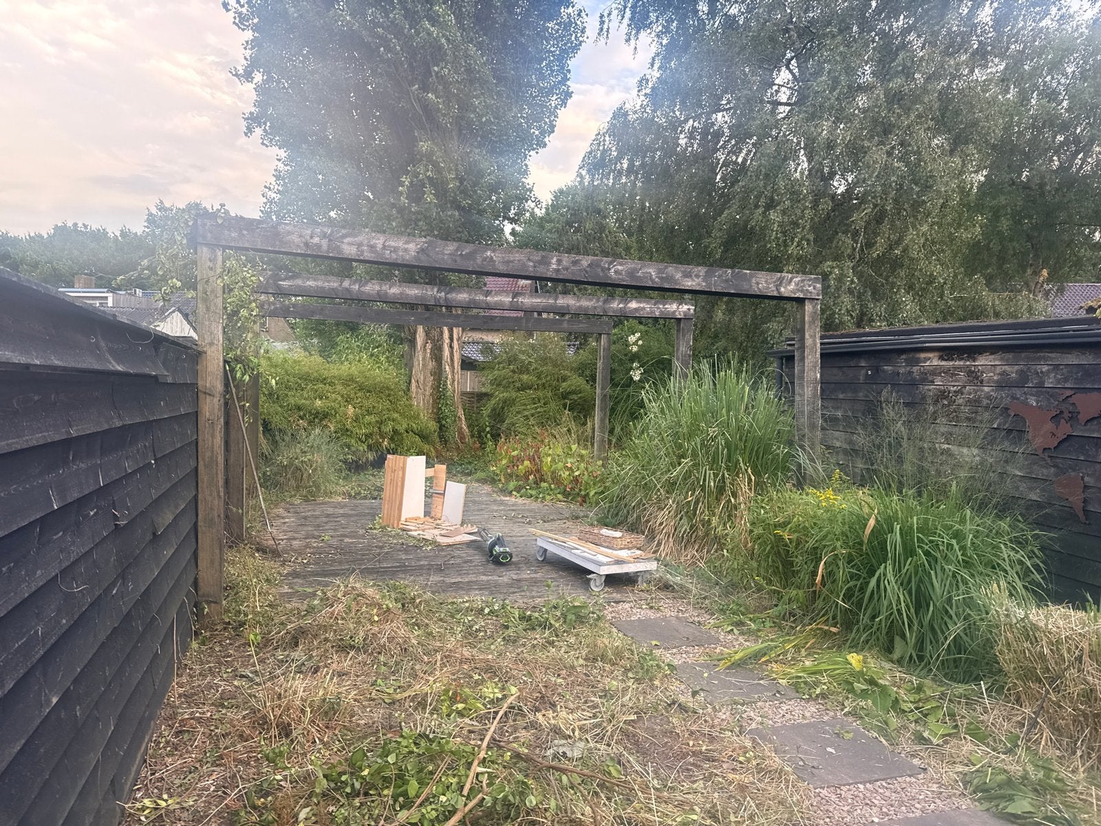 Houten pergola voor tuin of terras, Ophalen of Verzenden, Gebruikt, Overige typen