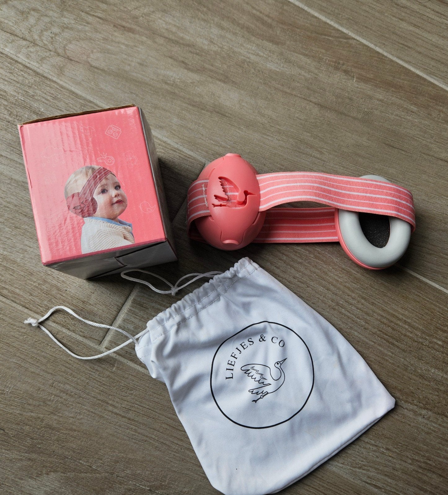 Liefjes & Co Mini Muffs - Roze Gehoorbescherming Baby, Ophalen of Verzenden, Zo goed als nieuw