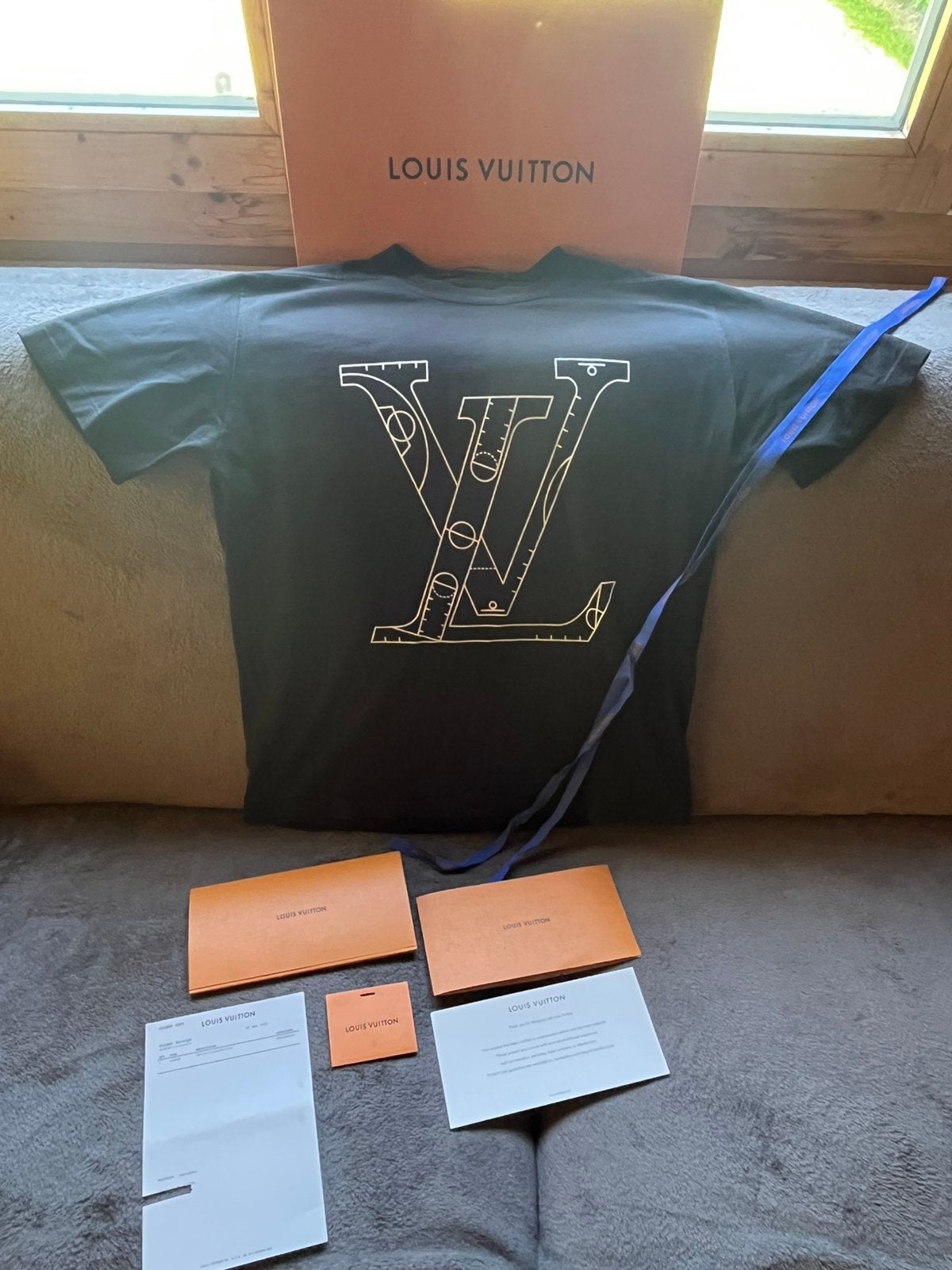 Louis Vuitton T-shirt, Kleding | Heren, Ophalen of Verzenden, Zo goed als nieuw, Maat 48/50 (M), Zwart