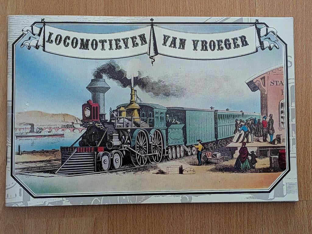 Locomotieven van Vroeger - Boekje met Kaarten, Ophalen of Verzenden