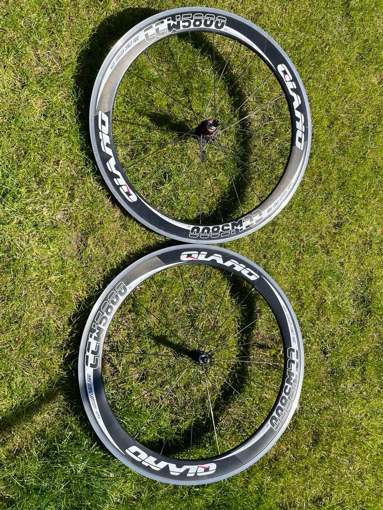 Qlano 5800ccm Carbon Velgen met Body (Shimano 11sp), Fietsen en Brommers, Fietsonderdelen, Gebruikt, Wiel, Carbon, Racefiets, Ophalen