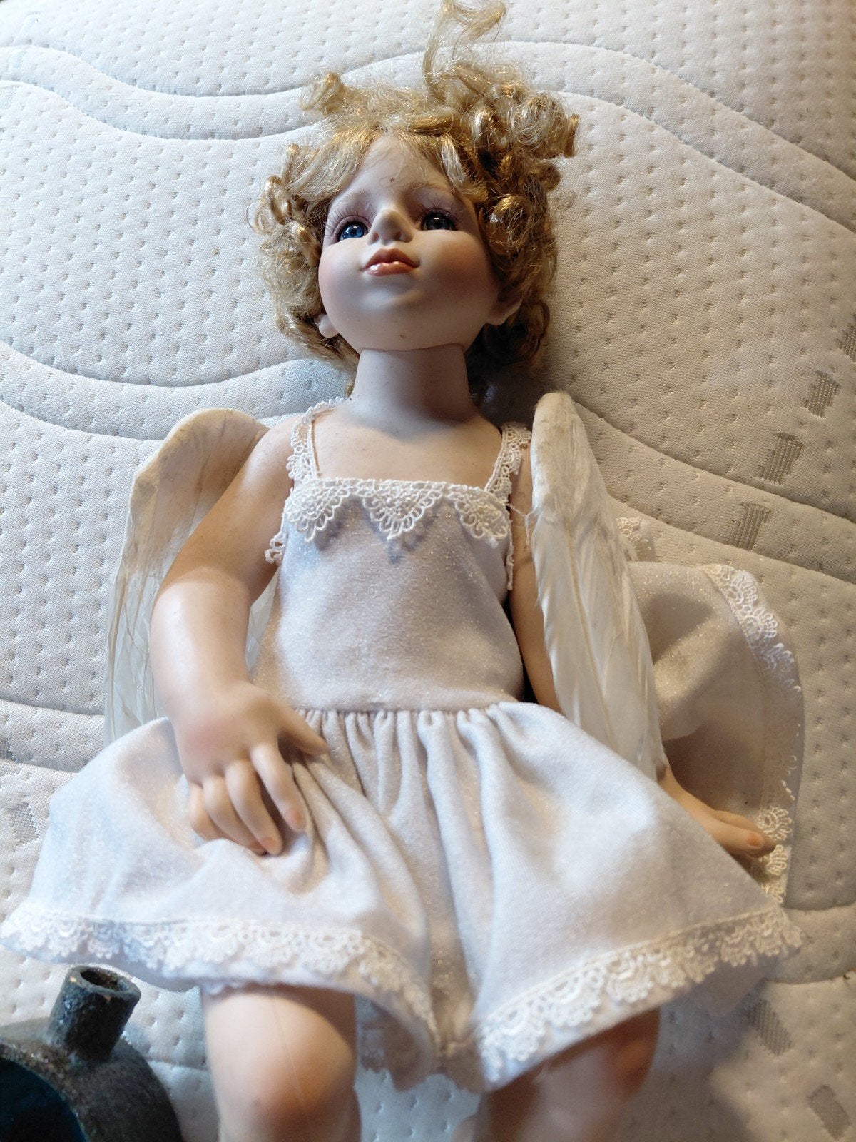 Vintage Artisan Angela pop met vleugels - Limited Edition, Ophalen of Verzenden, Zo goed als nieuw, Pop