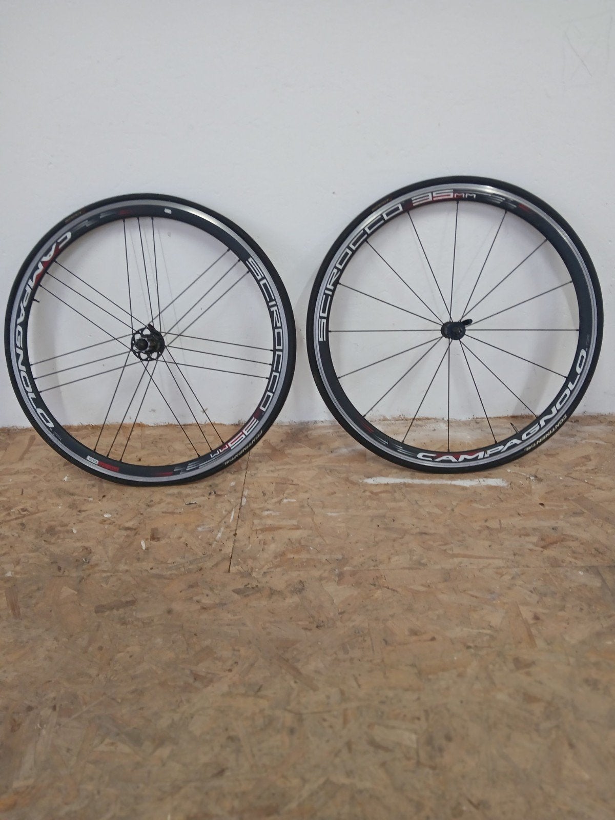 Campagnolo Scirocco 35mm wielset met GP5000 banden, Wiel, Campagnolo, Ophalen of Verzenden, Zo goed als nieuw