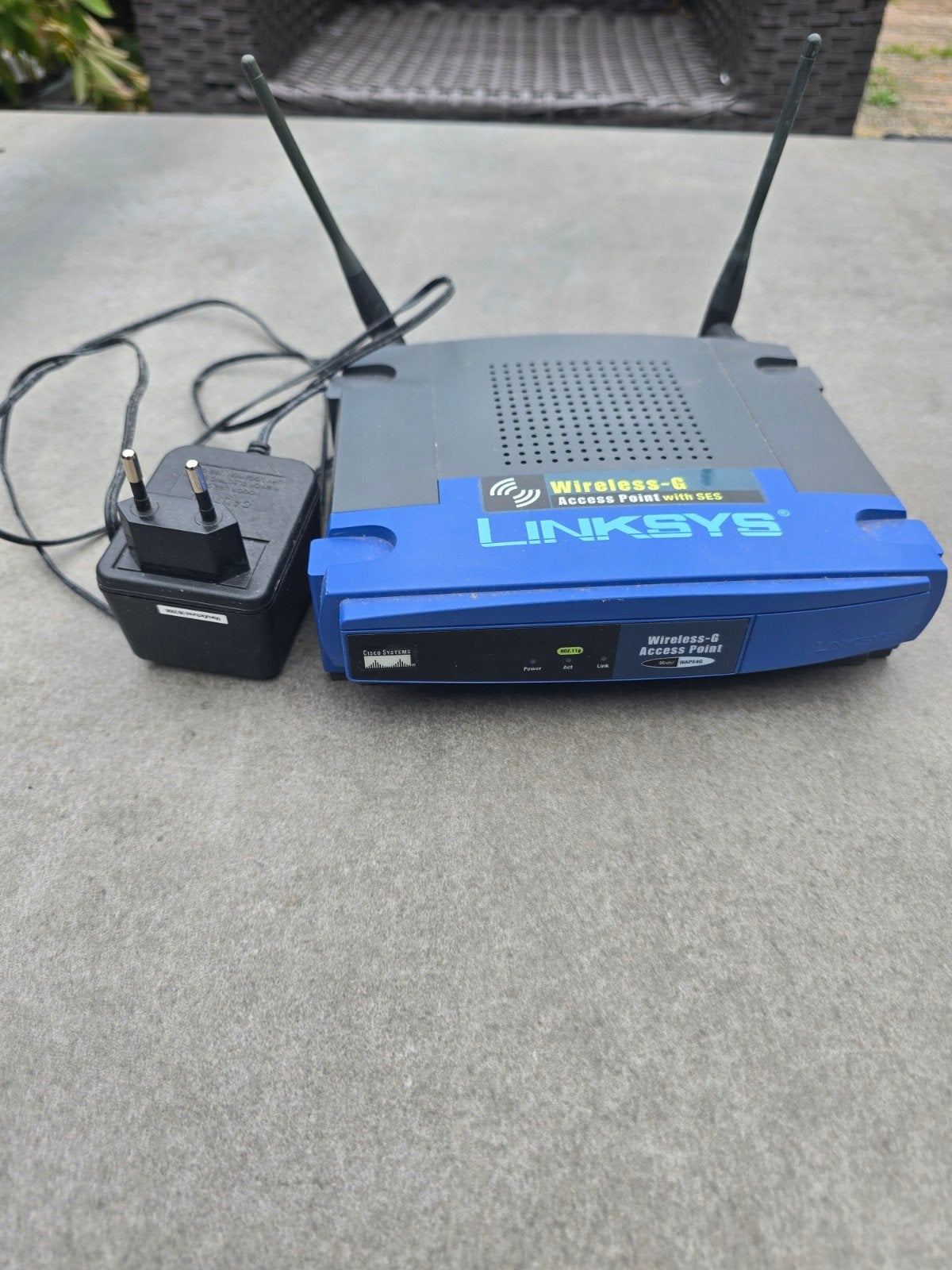 Linksys Wireless-G Access Point met SES, Ophalen of Verzenden, Gebruikt, Router, Linksys
