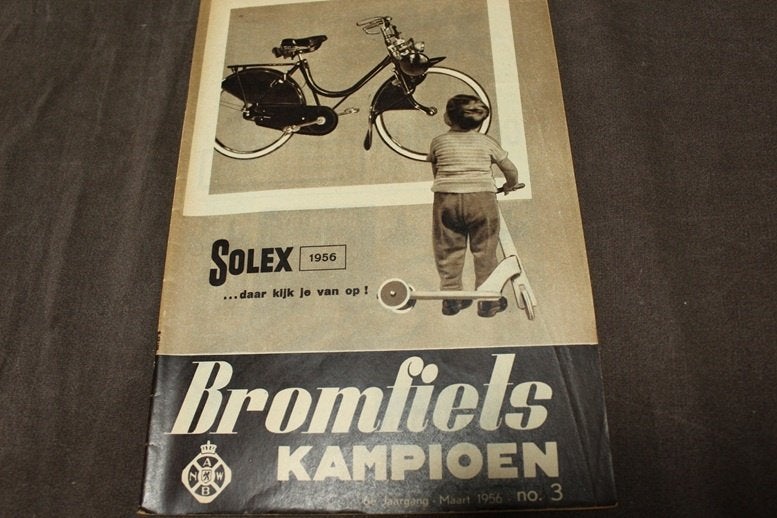 Blad bromfiets Kampioen maart 1956 oa. HDR de Luxe  Avaros, Ophalen of Verzenden, Gebruikt