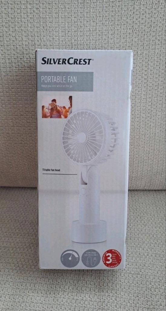 Hand/tafel ventilator, Witgoed en Apparatuur, Ventilatoren, Ophalen of Verzenden, Nieuw, Tafelventilator