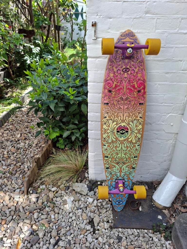 Osprey Pinstripe Pintail Longboard, Sport en Fitness, Skateboarden, Ophalen, Gebruikt, Skateboard, Longboard