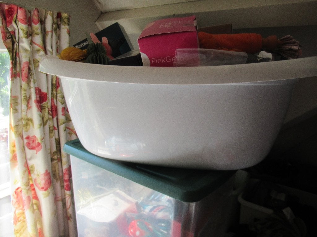 grote GRIJZE CURVER WASMAND / heupwasmand, Ophalen of Verzenden, Zo goed als nieuw, Grijs, Overige typen