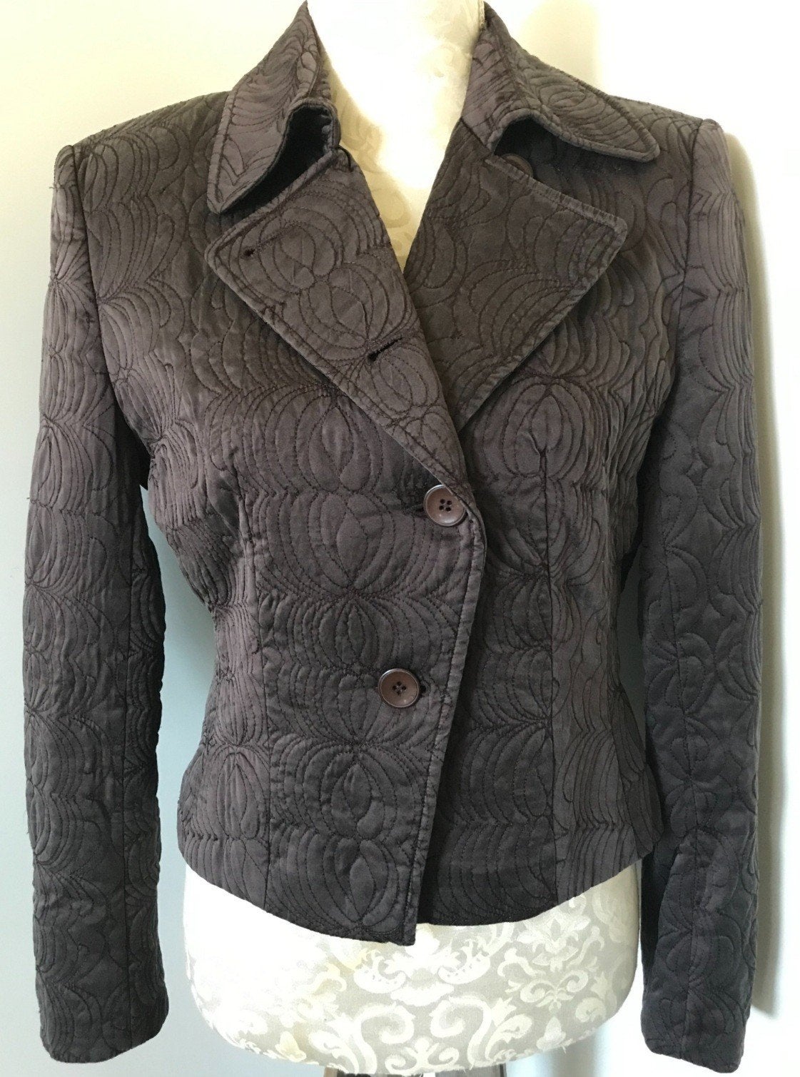 100% Zijden Jasje van Claudia Sträter, Kleding | Dames, Maat 38/40 (M), Bruin, Ophalen of Verzenden, Zo goed als nieuw