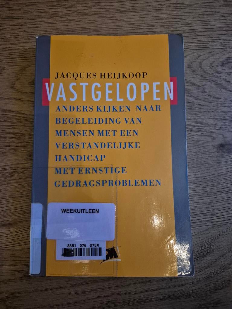 Vastgelopen: Begeleiding mensen met verstandelijke handicap, Jacques Heijkoop, Zo goed als nieuw, Gamma, HBO