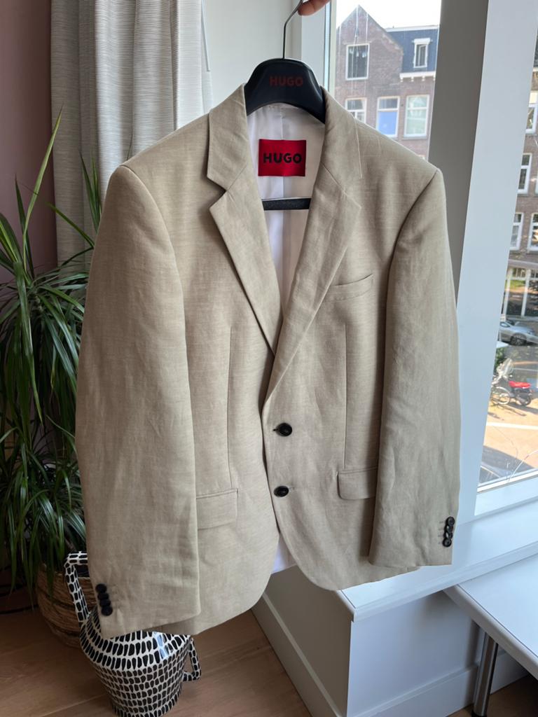Hugo Boss pak heren maat 44, Kleding | Heren, Ophalen of Verzenden, Zo goed als nieuw, Maat 46 (S) of kleiner