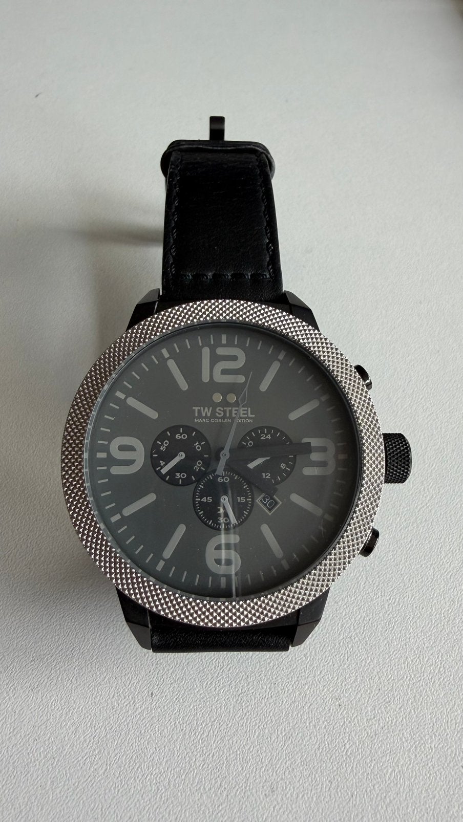 TW STEEL - zwart grijs zgan. Marc Coblen editie inc doos, Ophalen of Verzenden, Zo goed als nieuw, Overige merken