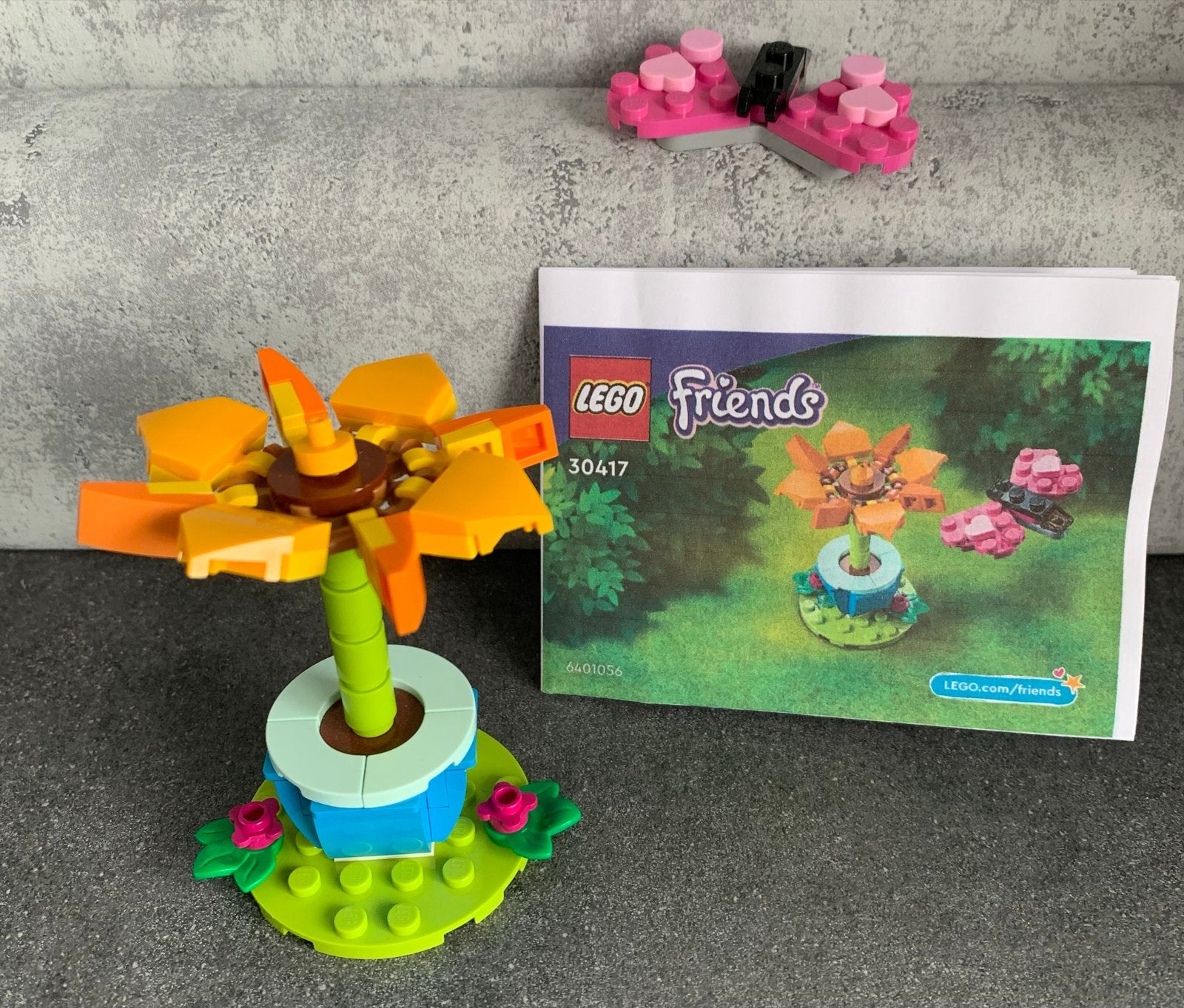 LEGO Friends Bloem met vlinder (set 30417), Gebruikt, Lego, Friends, Ophalen of Verzenden