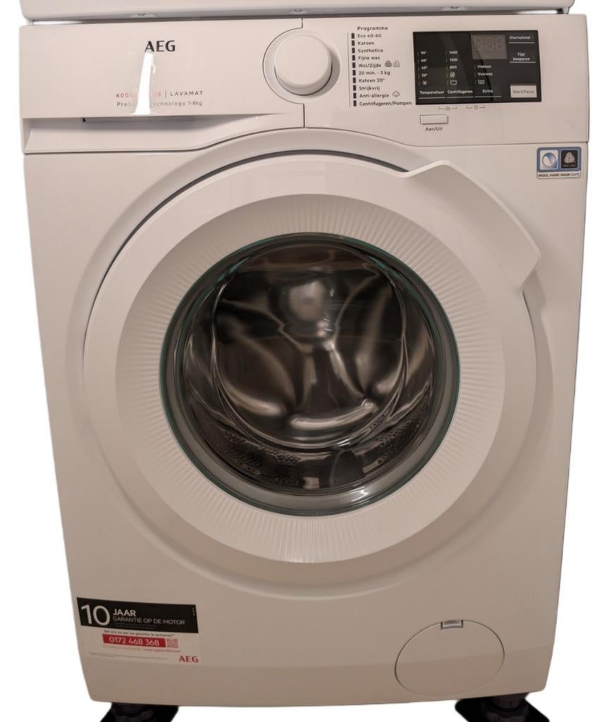 AEG 6000 Series ProSense 8+ KG Wasmachine, Witgoed en Apparatuur, Wasmachines, Ophalen, 1200 tot 1600 toeren, 8 tot 10 kg, Zo goed als nieuw