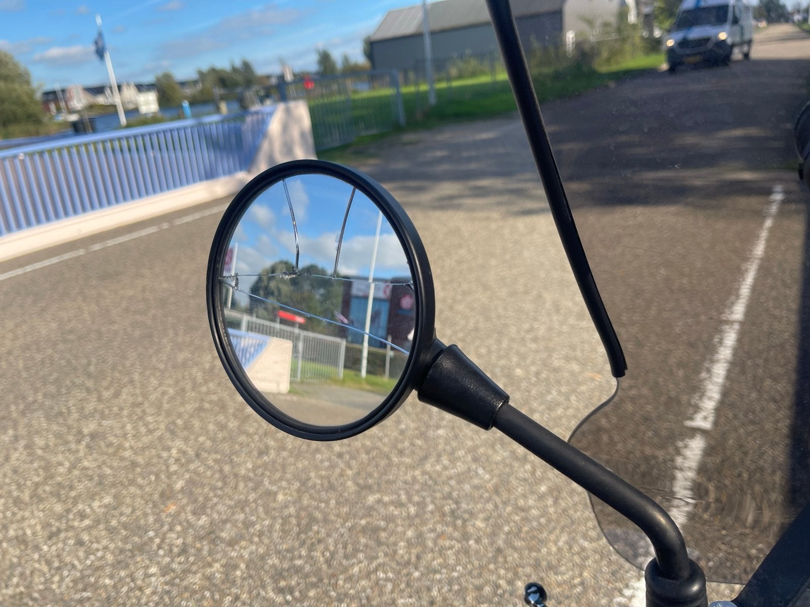 Blauwe Sym Fiddle Scooter - Gebruikt, met lichte schade, Fietsen en Brommers, Gebruikt, Maximaal 45 km/u, Ophalen of Verzenden