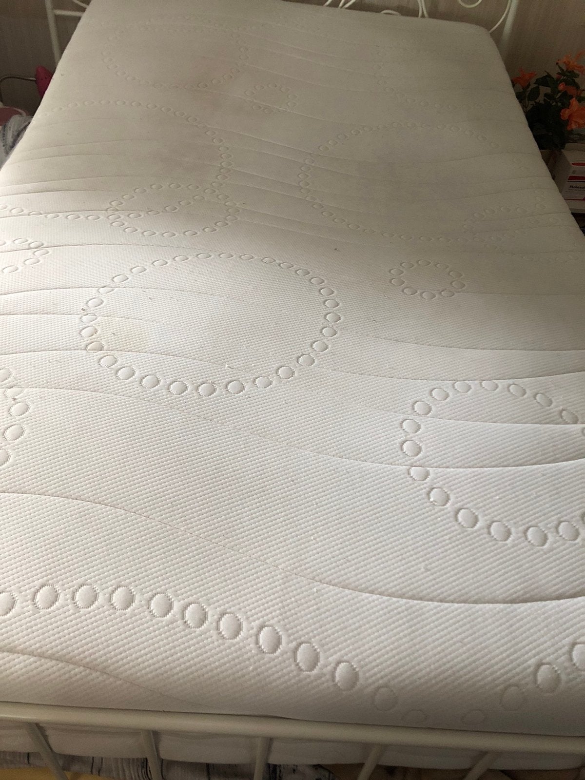Bed/boxspring, Ophalen, Gebruikt, Twijfelaar, 120 cm
