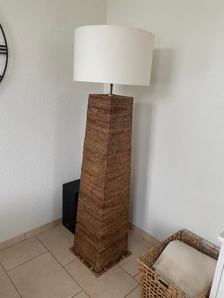 Staande vloerlamp birma riet, Ophalen, 150 tot 200 cm
