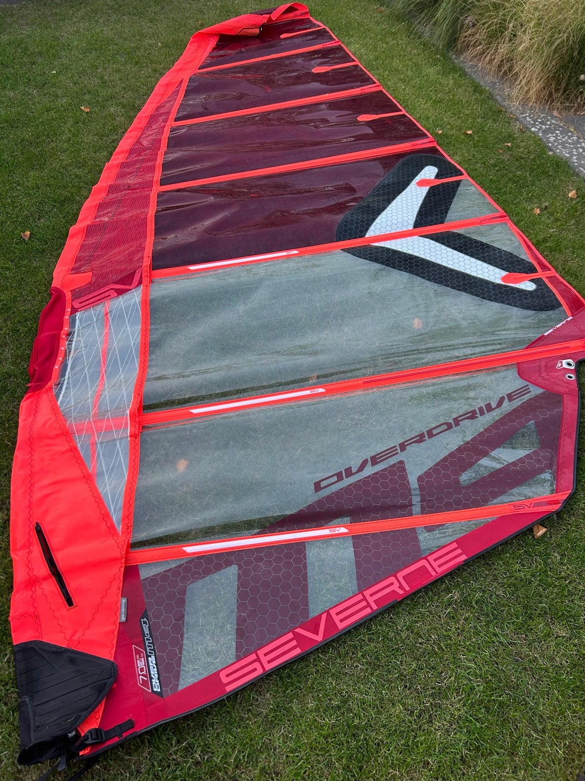 Severne Overdrive M4 7.0m², Watersport en Boten, Windsurfen, Ophalen, 6.5 m² tot 8 m², Zo goed als nieuw, Severne