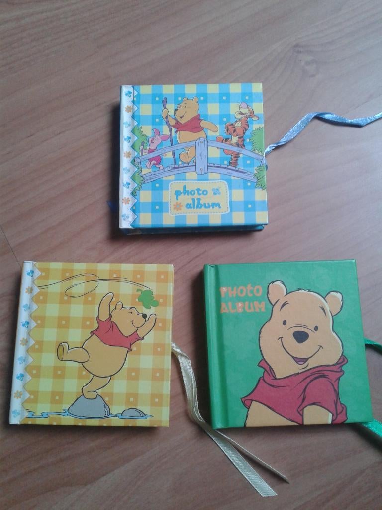 3x winnie de poeh fotoalbum, 7,50, ZGAN, Ophalen, Winnie de Poeh of vrienden, Zo goed als nieuw, Overige typen