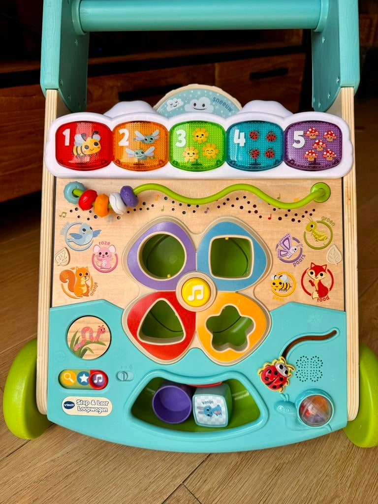 VTech Loopwagen Hout, Ophalen, Gebruikt, 6 maanden tot 2 jaar