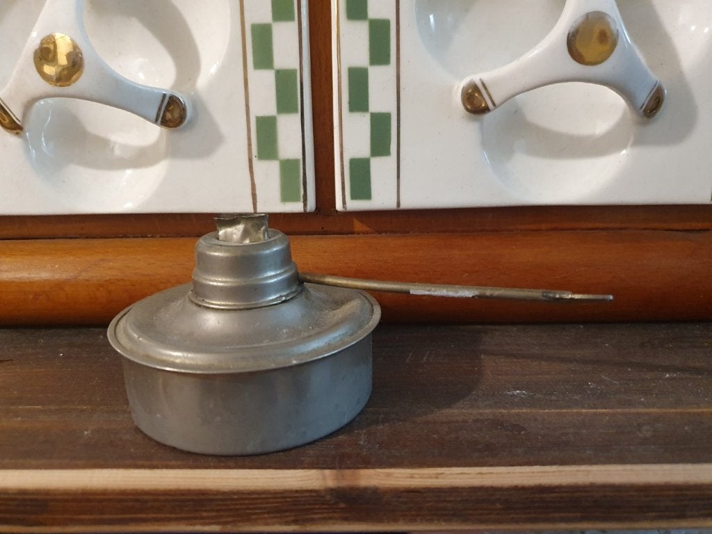 Vintage olielampje, Ophalen of Verzenden