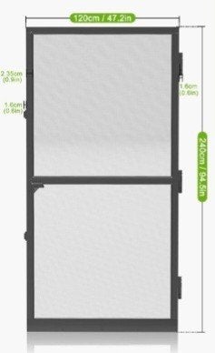 Hordeur 240x120 cm - Nieuwstaat, Doe-het-zelf en Verbouw, Deuren en Horren, Ophalen of Verzenden